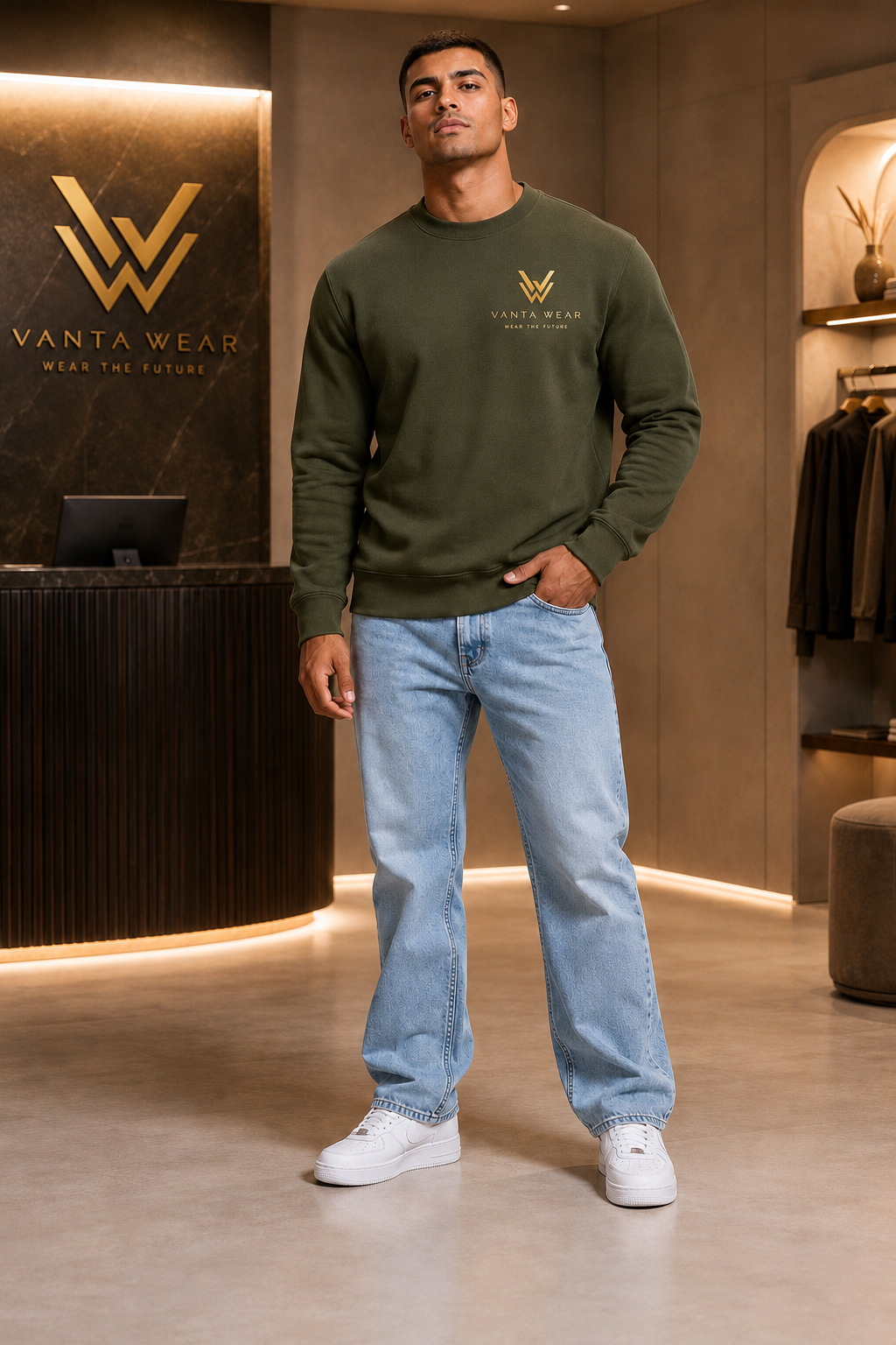 Vanta Wear Unisex Sweatshirt — Wear The Future logo